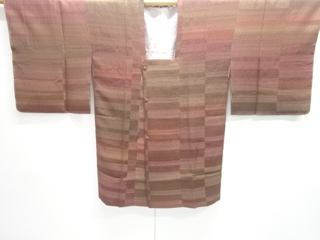 JAPANESE KIMONO / UNUSED MICHIYUKI COAT / ABSTRACT STRIPE / ARTIST WORK